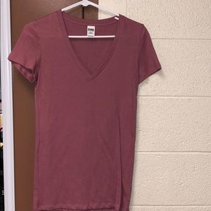 Pink V-neck